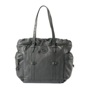 Gucci Tote Bag GG Logo Gray